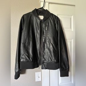 Faux leather jacket